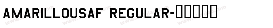 AmarilloUSAF Regular字体转换